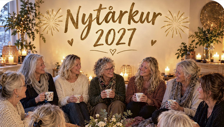 AI-genereret billede af gruppe kvinder der hygger med stearinlys